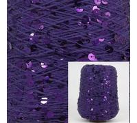 CIVIOOH Hilo acrílico para Tejer a Mano de 50 g, Hilo de algodón y Lana para Crochet de 3 mm + 6 mm, Hilo con Lentejuelas para Manualidades