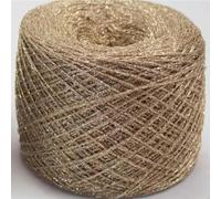 CIVIOOH Hilo de algodón Metalizado de 50 g y 150 m para Tejer, Hacer Ganchillo, Tejer a Mano, Hilo Hueco para Bricolaje, Hilo Metalizado para Tejer a Mano