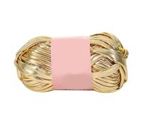 CIVIOOH Hilo de Cuero sintético de 100 g, Hilo de Crochet Brillante, Bola de Hilo para Tejer a Mano, para Bolsos, Mantas, Cojines, Camisetas