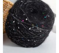 CIVIOOH Hilo de Mohair de 100 g con Lentejuelas Brillantes para Tejer a Mano, Hacer suéteres, Sombreros, Bolsos, Bufandas, Hilo de Lana Suave