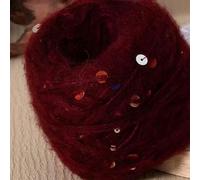 CIVIOOH Hilo de Mohair de 100 g con Lentejuelas Brillantes para Tejer a Mano, Hacer suéteres, Sombreros, Bolsos, Bufandas, Hilo de Lana Suave