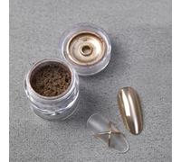 CIVIOOH Polvo láser Dorado Espejo de 6 Colores para uñas