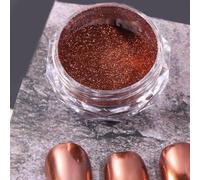 CIVIOOH Polvo para decoración de uñas con Efecto Espejo, Brillo metálico Cromado, Accesorios para manicura, Polvo para Manualidades (1 Unidad)