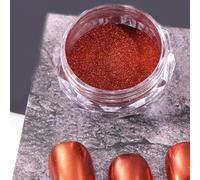 CIVIOOH Polvo para decoración de uñas con Efecto Espejo, Brillo metálico Cromado, Accesorios para manicura, Polvo para Manualidades (1 Unidad)