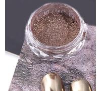 CIVIOOH Polvo para decoración de uñas con Efecto Espejo, Brillo metálico Cromado, Accesorios para manicura, Polvo para Manualidades (1 Unidad)