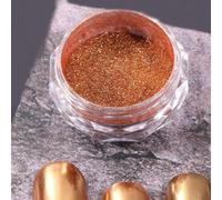 CIVIOOH Polvo para decoración de uñas con Efecto Espejo, Brillo metálico Cromado, Accesorios para manicura, Polvo para Manualidades (1 Unidad)