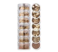 CIVIOOH Set de Lentejuelas y Purpurina de 7 Colores Surtidos para uñas de Fiesta y Festivales.