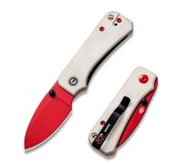 CIVIVI Baby Banter Folding Pocket Knife with 5.94CM Nitro-V Blade & Ivory G-10 Handle, Outdoor Knife with Clip (C19068S-7)