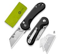 CIVIVI Cutter Knife, Elementum Folding Utility Knife with 3Pcs Extra Razor Blades C23039B-1