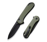 CIVIVI Elementum II Folding Pocket Knife with 7.51CM Nitro-V Blade & Green G-10 Handle, Outdoor Knife with Clip (C18062P-3)