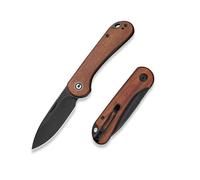 CIVIVI Elementum Slip Joint Folding Pocket Knife 7.52 CM 14C28N Blade Guibourtia Wood Handle, Outdoor EDC Knife C18062AJ-3