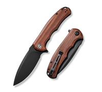 CIVIVI Praxis Folding Pocket Knife Cuibourtia Wood Handle 9.52CM Damascus Blade C803H