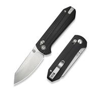 CIVIVI Yonder Folding Pocket Knife with 7.31CM 14C28N Blade & G-10 Handle, Outdoor Knife with Clip (Black)