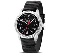 CIVO Reloj Hombre de Pulsera Militares: Silicona Negro Analógico Clasico - Relojes Deportivos para Hombre con Números 12/24 Horas