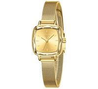 CIVO Reloj Mujer Dorado Inoxidable Diseñador Señoras Acero Minimalista Impermeable Simple Moda Cuarzo Analógicos