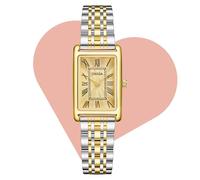 CIVO Reloj Mujer Pequeño Vintage: Caja Rectangular Números Romanos Correa de Acero Inoxidable Dorado Plateado - Elegantes Relojes de Pulsera Analógico para Regalos Aniversarios Cumpleaños