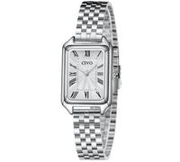 CIVO Reloj Mujer Plateado Vintage: 32mm Caja Rectangular con Números Romanos - Relojes de Pulsera Acero Inoxidable Analogico de Cuarzo para Mujeres Regalo Clásicos