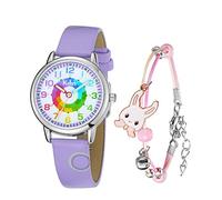 CIVO Reloj Niño Niña Set Educativo Analógico para Aprende Hora Nuestro Fácil Sistema Time Teacher