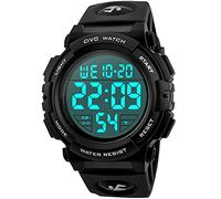 CIVO Relojes de Pulsera Digitales Deportivo: Militares Grandes Números Prueba 50M Impermeable Reloj - Negro Casual para Hombres Goma Alarma Diaria Dígitos y Timbre Cada Hora