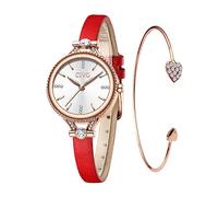 CIVO Set de Reloj Mujer y Pulsera Acero Inoxidable Impermeable 3ATM Analógico Pequeño Elegante Regalo