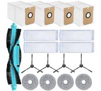 CIYICOLI Kit de Accesorios de Repuesto para Conga 11090-1 Cepillo Rotatorio, 4 Filtros HEPA, 4 Cepillos Laterales, 4 Paños de Fregona, 4 Bolsas para Polvo