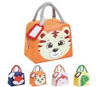 CIYIN Bolsa Nevera Pequeña, 5L Nevera Niños, Bolsa Termica Porta Alimentos Infantil, Bolsa Almuerzo Niño, Bolsa Isotermica Infantil, Lonchera Termica Infantil, Nevera Comida Bebe (Tigre)