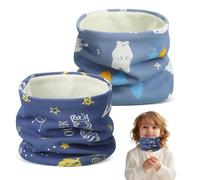 CIYIN Braga Cuello Niño, 2 Piezas Bufandas para Niño, Braga Cuello Invierno, Bufanda Tubular Niño, Bufanda Algodón, Resistente al viento y cálido, para Niños y Niñas