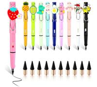 CIYIN Lápiz Infinito, 10 Piezas Lápiz Eterno para Niño, Lápiz Sin Tinta con Gomas, Lápiz Eterno Kawaii con 10 Lápiz Eterno Recambio, Lápiz Infinito Reutilizable para Escribir y Dibujar