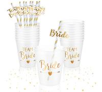 CIYIN Vasos Despedida de Soltera, Copa Bride, Tazas Chupito, Bachelorette Party Cup, 450ml (12)