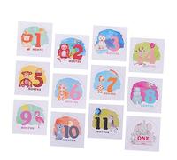CIYODO 1 Juego De Accesorios para Fotos De Bebés Nuevos Calcomanías Mensuales para Bebés Decoración para El Mes De Los Recuerdos Fotográficos del Bebé