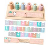 CIYODO 1 Juego De Calculadora Aritmética para Juguete Educativo Herramienta De Cálculo Ábaco Aritmético De Madera