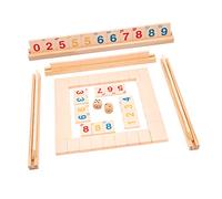 CIYODO 1 Juego Juguetes de clasificación de números aprendiendo Juguetes Juegos de Aprendizaje de jardín de Infantes Juego de Mesa Montessori de Madera Khaki