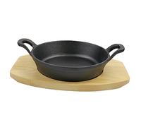 CIYODO 1 Juego Sartén Mini de Hierro Doble Asa y Revestimiento Antiadherente para Cocina de Inducción para Freír Huevos Steak y Pancakes Utensilio de Cocina Conveniente para Desayunos y