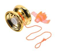 CIYODO 1 Juego yoyó Juguete yo yo Bolas de yoyo para Principiantes Bola de yo-yo Bola de yoyo Profesional Que no responde pequeños yoyos Bola de Dedo aleación de Aluminio Golden