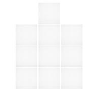 CIYODO 10 Piezas de Malla de Plástico Cuadrada 20x20 Cm para Bordado y Manualidades Rejilla de Precisión Fácil de Limpiar Color Blanco