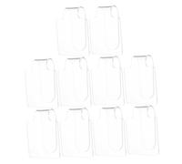 CIYODO 10 Piezas paleta de Bandeja de mezcla de Manicure Foundation bandeja de mezcla de de uñas plato cosmético manual Acrílico Transparente