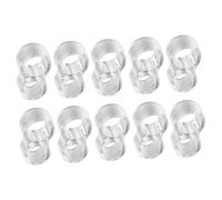 CIYODO 10 Piezas Protector para Manilla de Puerta Transparente Anticolisión Anillos de PVC Tope para Paredes y Muebles Reductor de Ruido para Hogar y Oficina