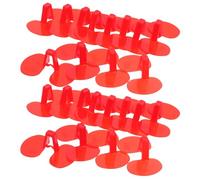 CIYODO 100 Gafas Protectoras Rojas para Gallinas y Faisanes, Anti-picoteo, Material Abs Resistente, Ideales para Crianza al Aire Libre y Granjas Avícolas