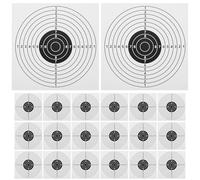 CIYODO 100 Hojas de Papel para Dianas de Blancas Calcomanías Profesionales de Precisión para Práctica al Aire Libre Equipo de Marcadores Portátiles para Entrenamiento