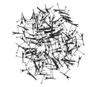 CIYODO 100 Pinzas Cabello de Hierro Diseño de Resorte, Accesorios Negros para Manualidades y Regalos, Ideales para Peinados y Tocados Hechos a Mano