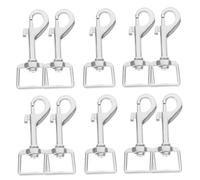 CIYODO 10piezas Hebilla De Metal para Perro Ganchos Presión Resistentes Giratorios para Correas Collares Arnés De Mascota Llaveros Clip para Correa De Perro Gancho De Base Presión