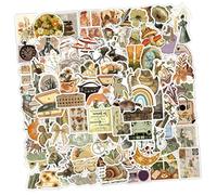 CIYODO 110piezas Calcomanías Coloridas y Artísticas Pegatinas para Maletas y Equipaje para Adolescentes