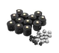 CIYODO 12 Juegos Metal Flashlight Switch Caps Small Push Button End Covers Dustproof Miniature Tailcaps For Outdoor Security And Activities Switch Accessories