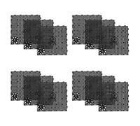 CIYODO 12 Placas de Filtro Divisor de Fondo para Acuario de PVC Negro, Tablero Separador de Arena para Peceras, Accesorio Práctico para Cría de Peces, Fácil Instalación, Suministros