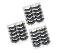 CIYODO 15 pares Pestañas Postizas Voluminosas Realistas para Maquillaje de Chica Extensiones Densas y Suaves Aspecto Natural para Uso Personal y Profesional
