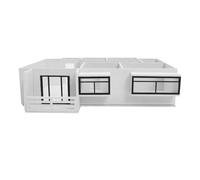 CIYODO 1juego Kit de Construcción de Casa Miniatura sin Acabado Modelo Arquitectónico de Maqueta para Montar Proyecto DIY Diseño Interior para Manualidades y Aprendizaje