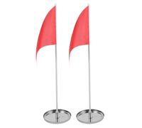 CIYODO 2 Juegos de Hoyos para Putting Green de Golf con Bandera - Asta de Bandera y hoyo de Acero Inoxidable - de Golf portátil para jardín, Patio, Entrenamiento, Accesorios