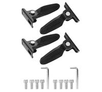 CIYODO 2 Pares Reposapiés Bicicleta Eléctrica Plegables Antideslizantes para Adultos Reposapiés Traseros Compatibles con ATV y Patinete Eléctrico para Sustitución y Mejora