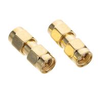 CIYODO 2 Piezas Adaptador SMA Macho Macho para Antena y Radio Conectores de Acoplamiento de Precisión Transmisión de Señal Estable y