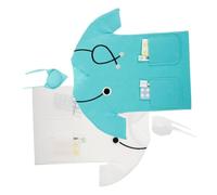 CIYODO 2 Piezas Bolsa de Vino de Fieltro No Diseño y Elegante Bolsa de Regalo para Botella para Ceremonia y Almacenaje Colores Blanco y Azul